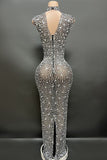 Diamond mesh dress