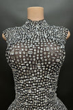 Diamond mesh dress