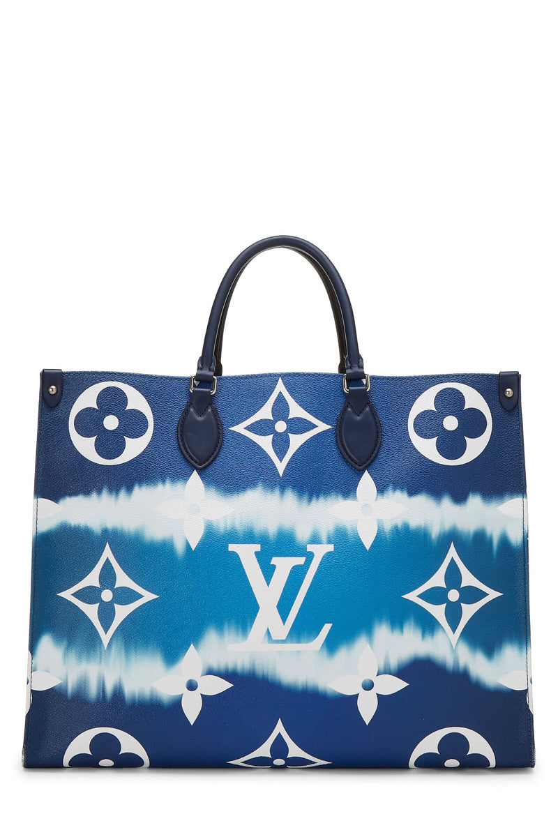 lv bag blue and white