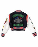 First row varsity jacket