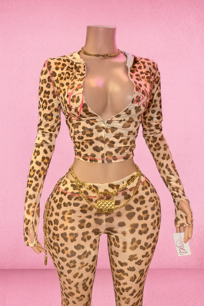 Leopard print set