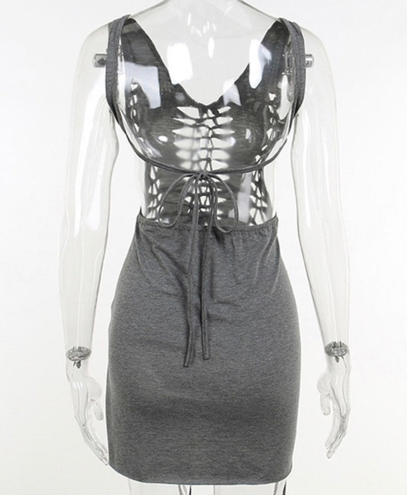 Braided cutout dress