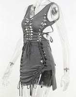 Braided cutout dress