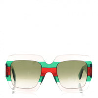 GUCCI Square Web Frame GG0178S Sunglasses Green Red