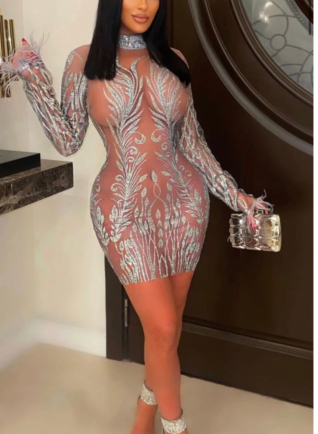 Top tier mini dress